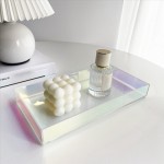 Acrylic transparent water cup tray, tea cup and jewelry storage tray